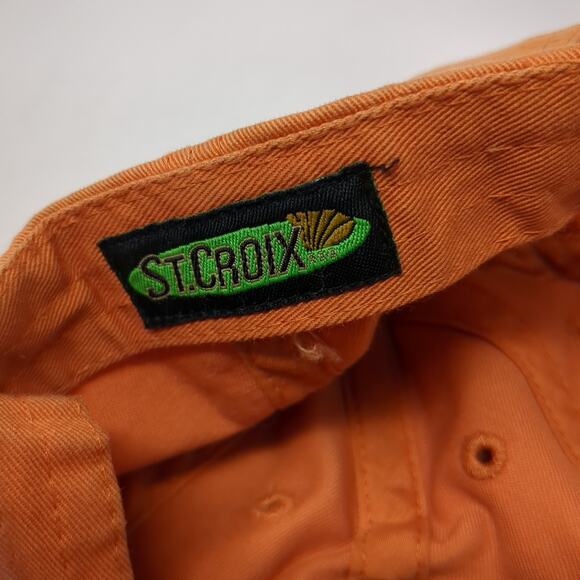 St. Croix Rod 60th Anniversary Strapback Baseball Cap Orange One Size Adjustable - Picture 10 of 10